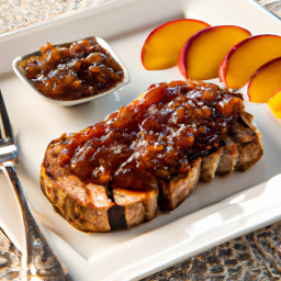 Entree: United States – Southern United States – Roasted Pork Tenderloin with Peach Chutney recipe