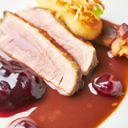 Entree: Sweden – Ankbröst med krusbärssås (Duck Breast with Gooseberry Sauce) recipe
