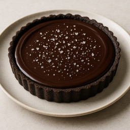 Dessert: United States – Texas – Smoked Chocolate Tart with Sea Salt recipe