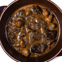 Entree: France – Burgundy – Bourguignon aux Champignons recipe