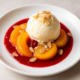 Dessert: France – Pêche Melba (Peach Melba) recipe