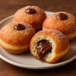Dessert: Italy – Tuscany – Bomboloni al Nutella (Nutella‑filled Italian fried doughnuts) recipe
