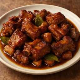 Entree: Philippines – Luzon – Pork Spare Ribs Adobo (Adobong Baboy) (Pork Adobo Ribs) recipe