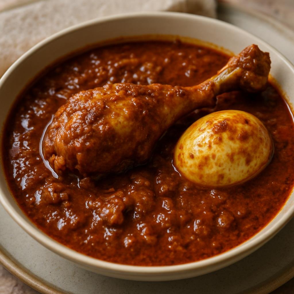 Entree: Ethiopia – Addis Ababa – ዶሮ ወጥ Doro Wat (Spicy Chicken Stew) recipe
