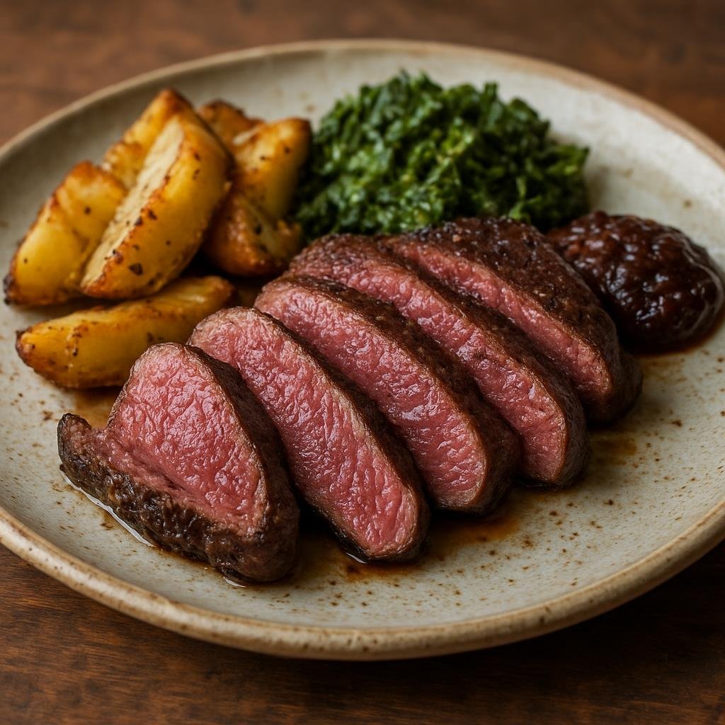 Entree: Australia – Australian Indigenous & Bush Foods – Gangurru (Kangaroo Steak) recipe