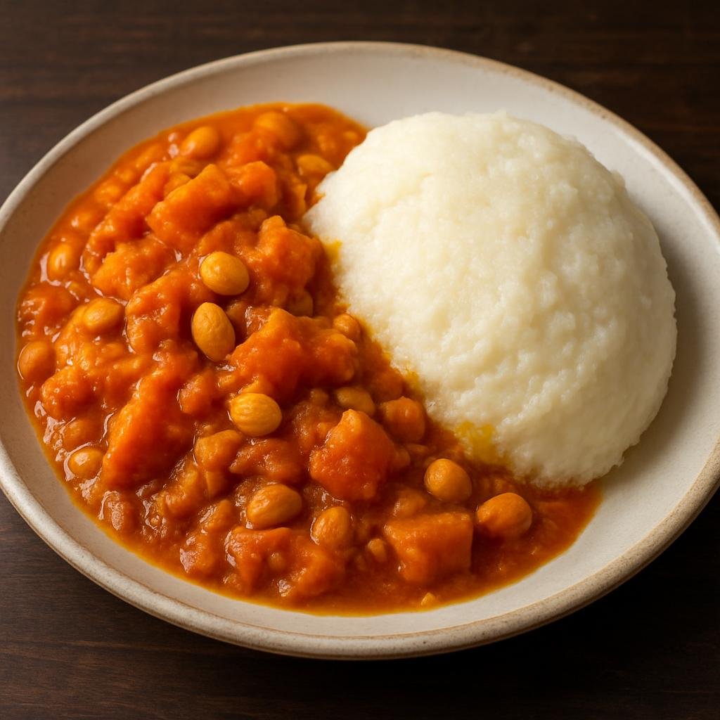 Entree: Eswatini – Northern Culinary Region – Sidvudvu (Traditional Swazi pumpkin and peanut stew typically served with maize porridge) recipe