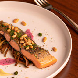 Entrée: France – Truite aux câpres et pignons (Trout with Capers and Pine Nuts) recipe