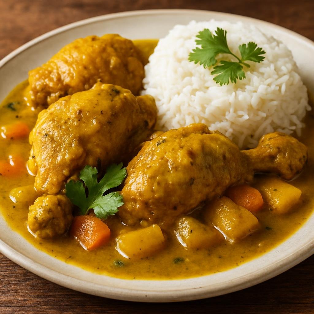 Entree: Martinique – Caribbean – Colombo de poulet (Chicken Colombo) recipe
