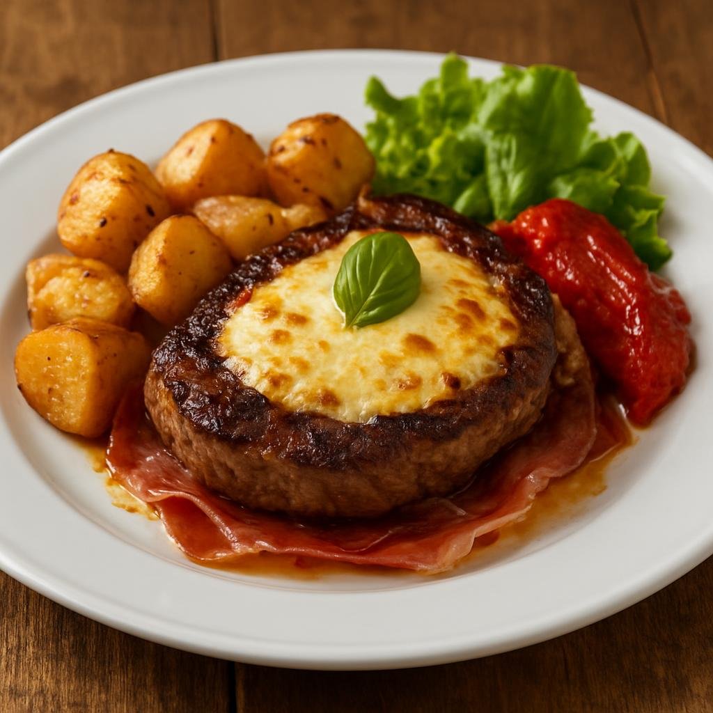 Entree: Montenegro – National Cuisine – Његушки одрезак Njeguški odrezak (Steak topped with smoked ham and cheese) recipe
