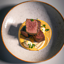 Entrée: France – Filet Mignon à la Béarnaise (Filet Mignon with Béarnaise Sauce) recipe