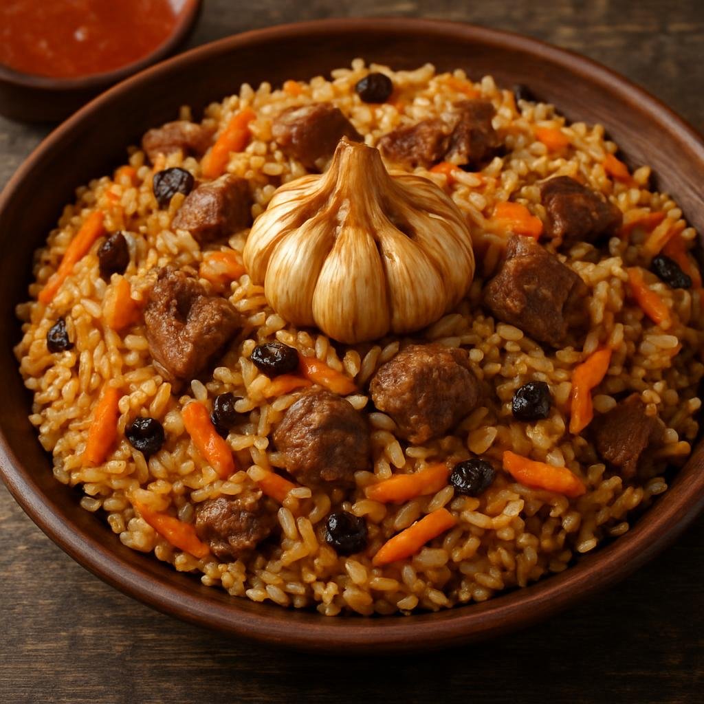 Entree: Turkmenistan – National Cuisine – plov (Rice Pilaf) recipe