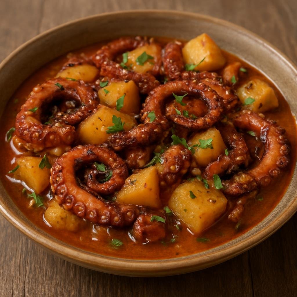 Entree: Wallis and Futuna – National Cuisine – Feke (Octopus) recipe