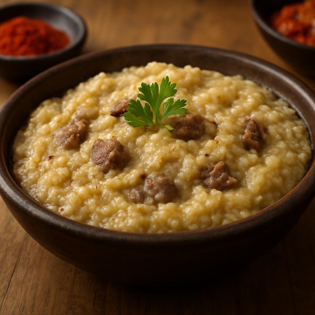 Entree: Burundi – Boko Boko Harees (Cracked wheat and beef porridge) recipe