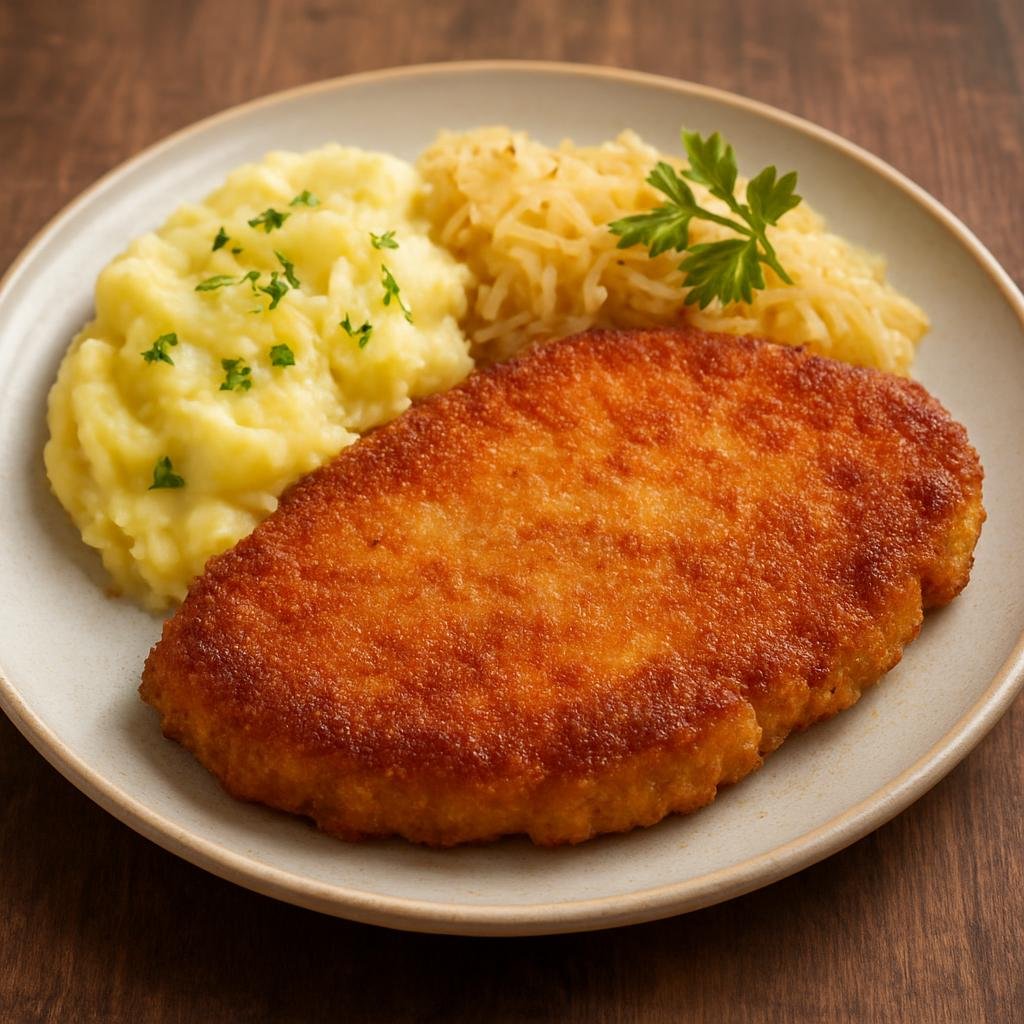 Entree: Latvia – Karbonāde (Breaded pork cutlet) recipe
