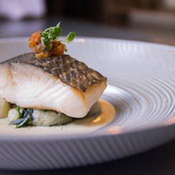 Entrée: United States – Baked Halibut with Herbs and Garlic recipe