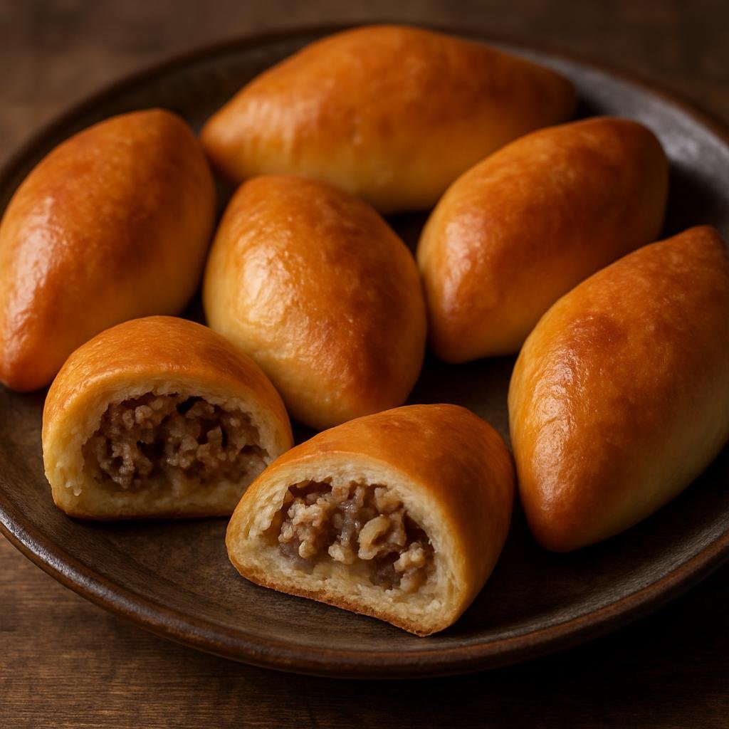 Entree: Russia – Arctic North – пирожки pirozhki (small stuffed pies) recipe