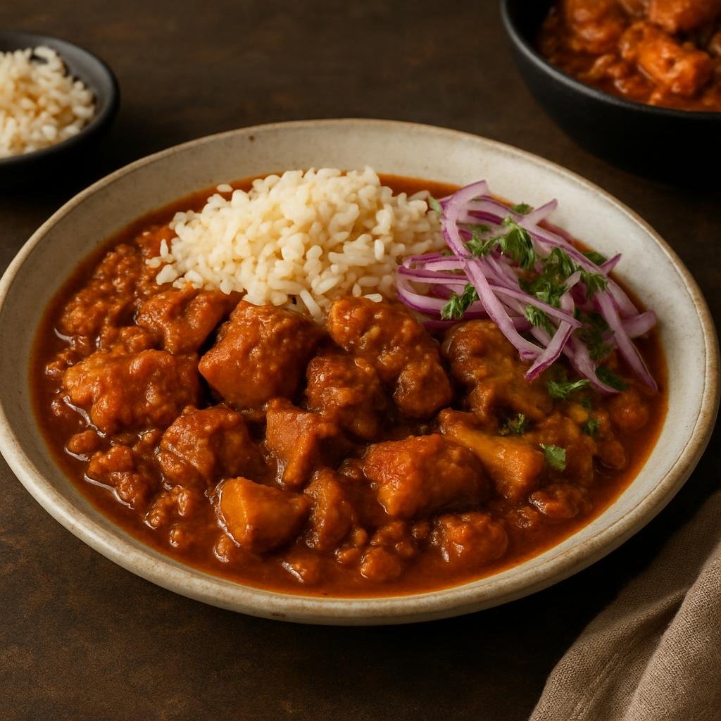 Entree: Peru – Afro-Peruvian – Carapulcra (Pork stew with dried potatoes and peanut sauce) recipe