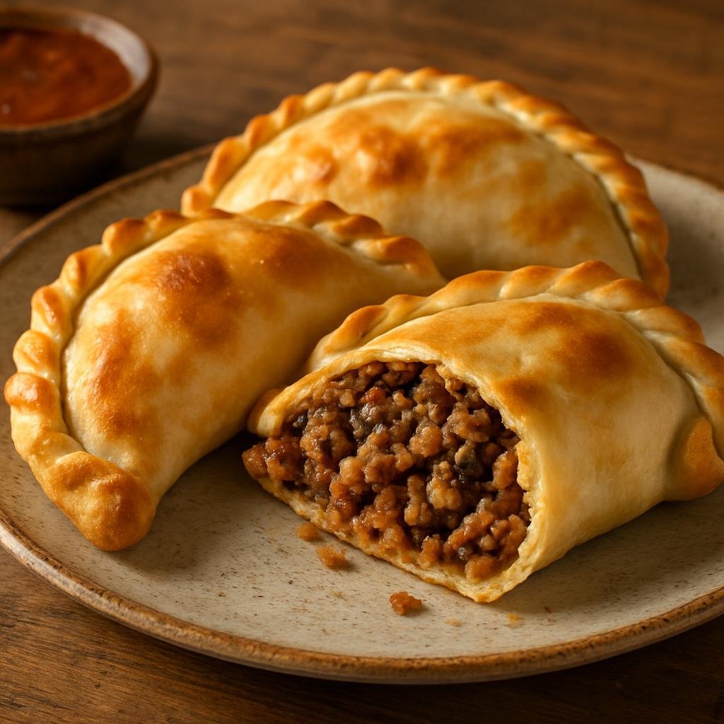 Entree: Chile – Central Chile – Empanadas de pino (Empanadas with pino minced beef filling) recipe
