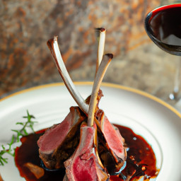 Entrée: France – Carré d'Agneau Classique à la Réduction de Vin Rouge (Classic Rack of Lamb with Red Wine Reduction) recipe
