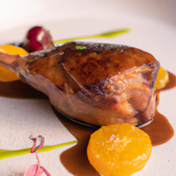 Entrée: France – Cuisse de Canard à l'Orange (Duck Leg with Orange Sauce) recipe