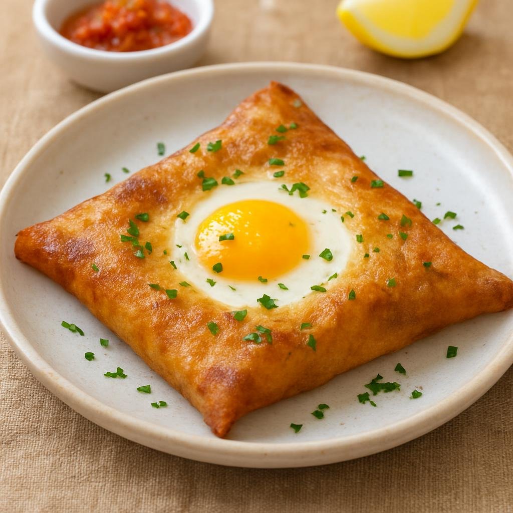 Entree: Tunisia – Djerba – بريك بالبيض ➤ Brik bil-bayḍ (Brik with egg) recipe