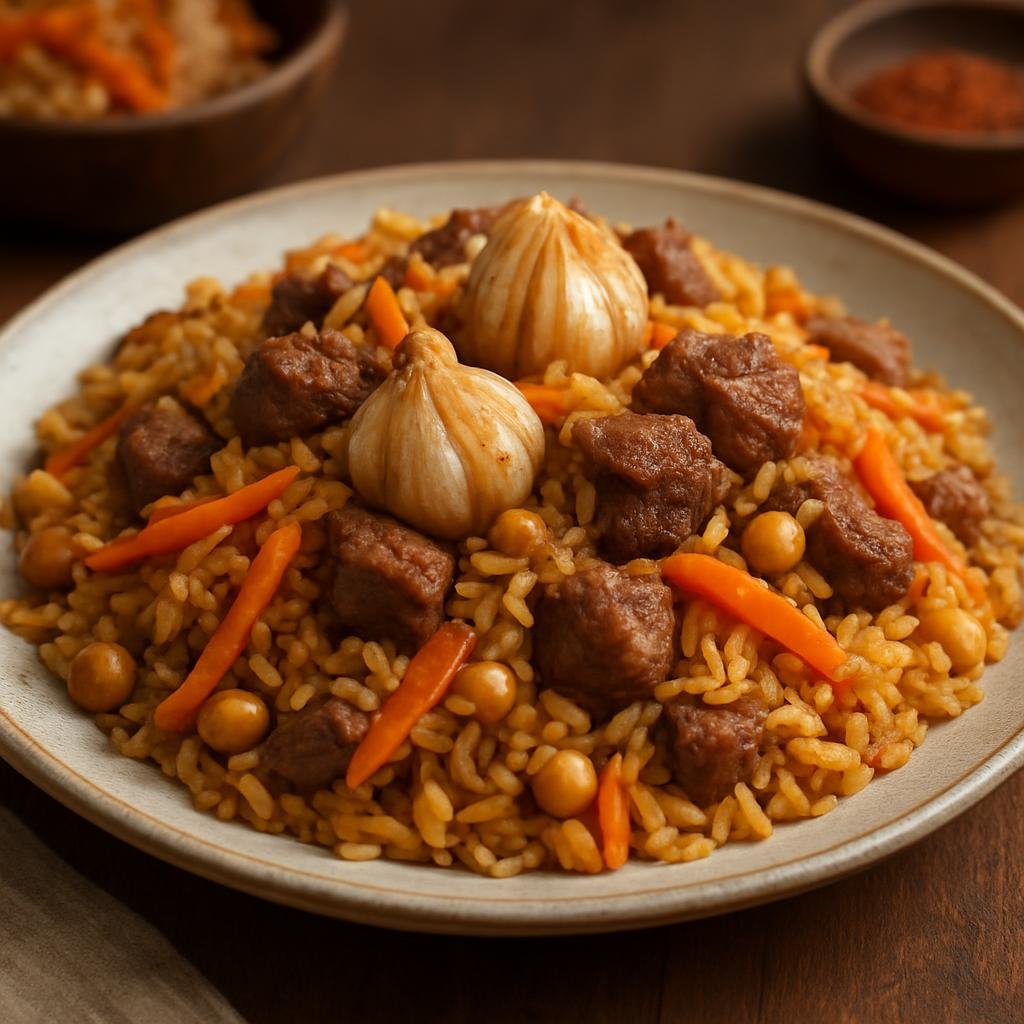 Entree: Kyrgyzstan – National Cuisine – Плов Plov (Pilaf) recipe