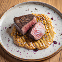 Entrée: United States – Venison Steak with Peppercorn Sauce recipe