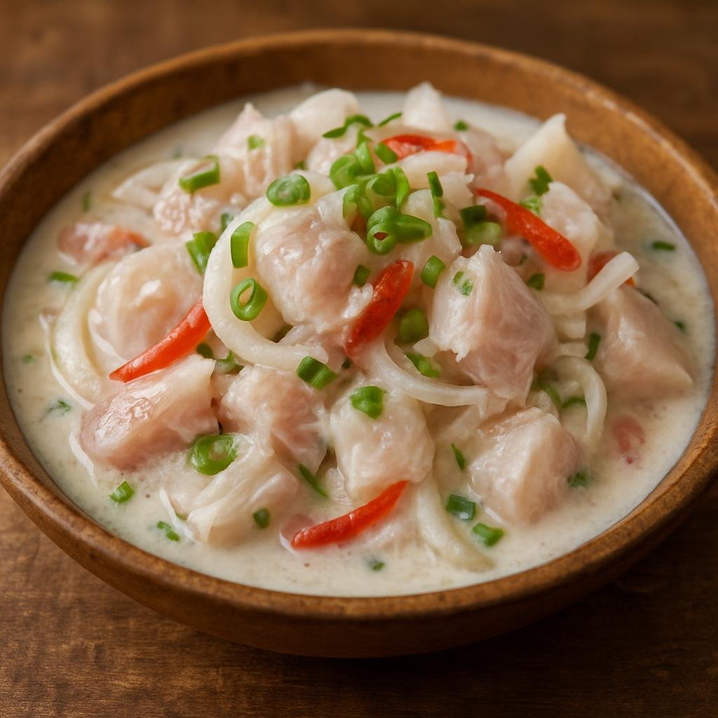 Entree: Marshall Islands – Ika Mata (Raw fish in coconut) recipe
