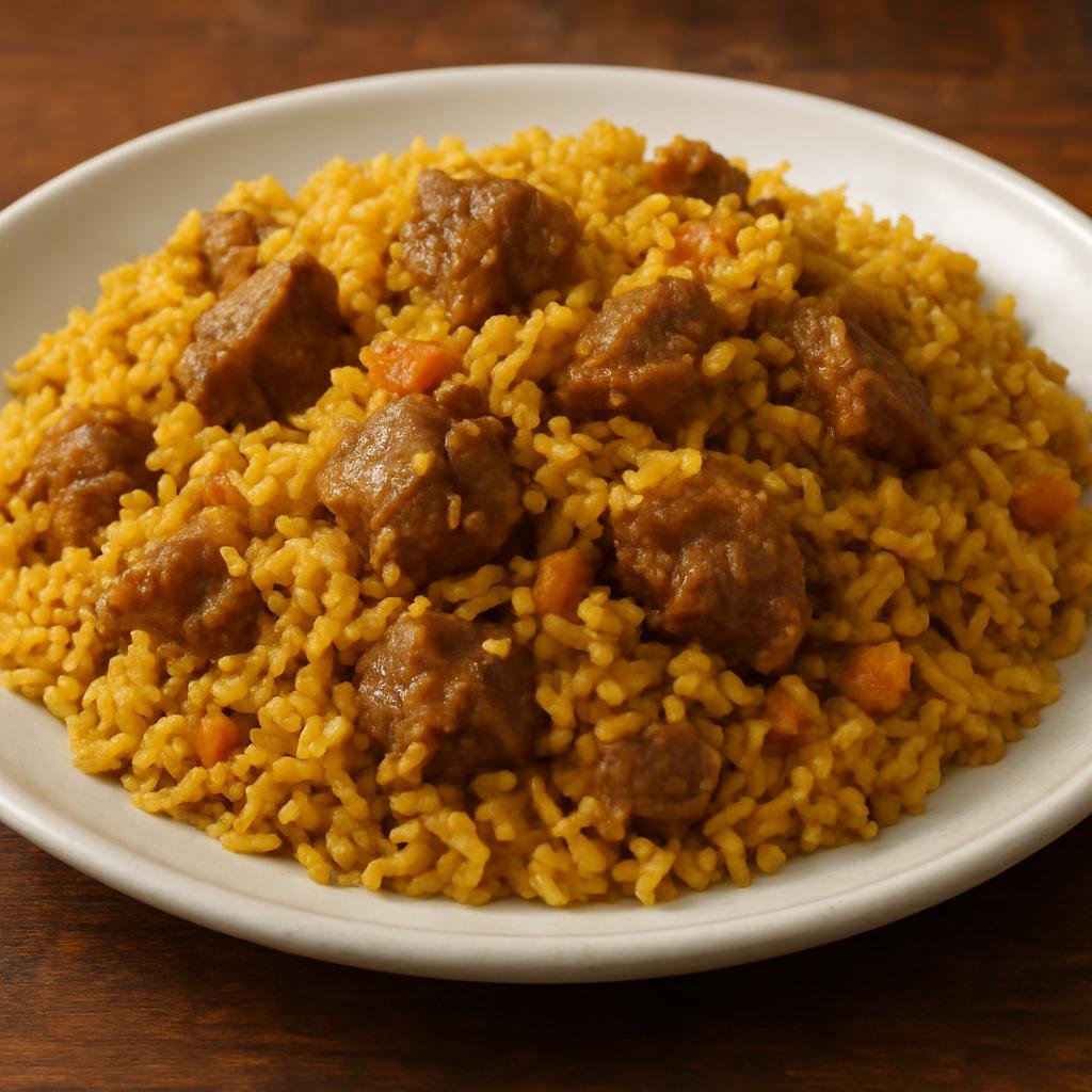 Entree: Saint Helena, Ascension and Tristan da Cunha – Plo (Curried rice with meat) recipe