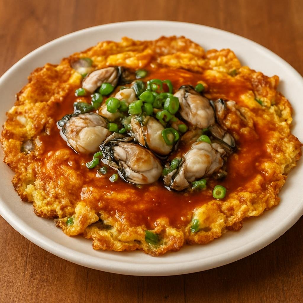 Entree: Taiwan – 蚵仔煎 ➤ Ô-á-chian (Oyster Omelette) recipe