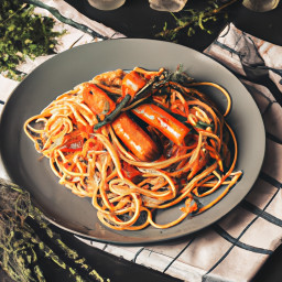 Spaghetti alla Salsiccia (Spaghetti with Sausage) recipe