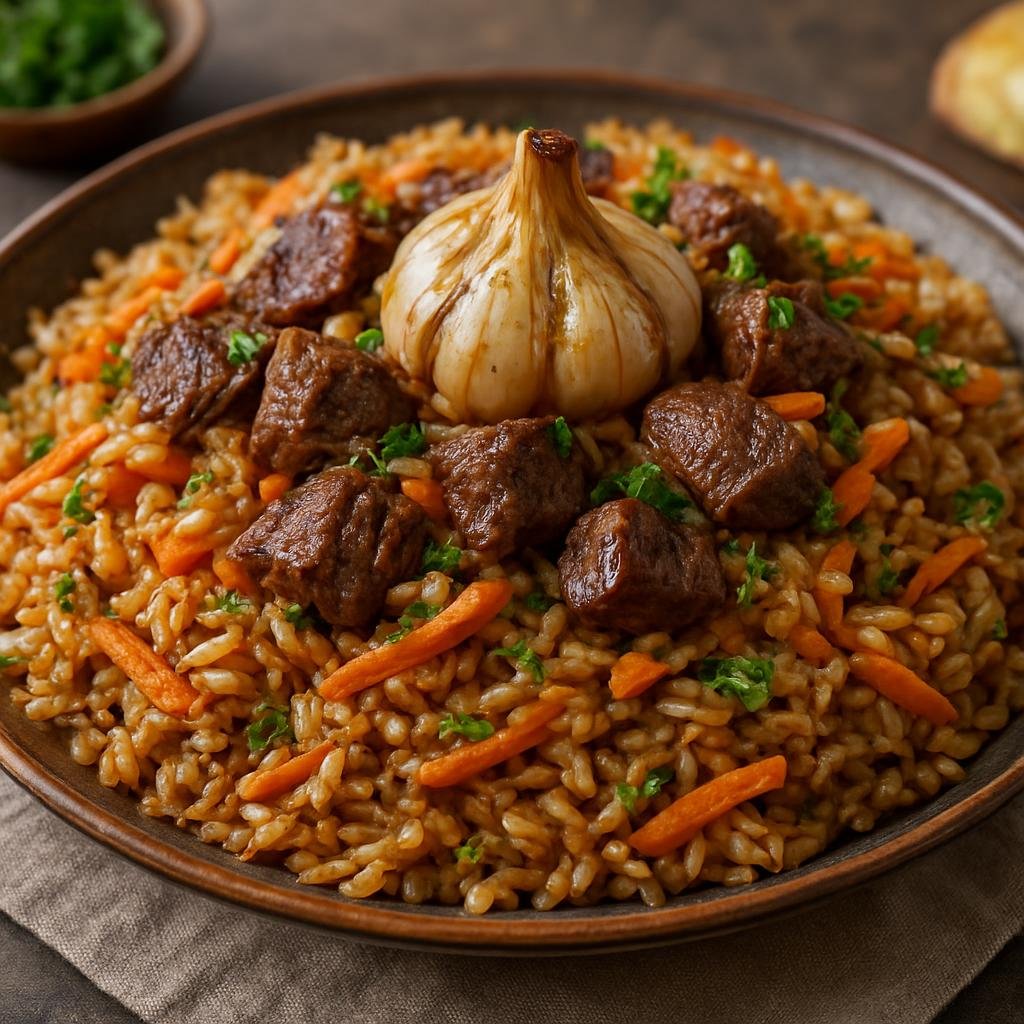 Entree: Kazakhstan – Almaty & Southeast – плов plov (pilaf) recipe