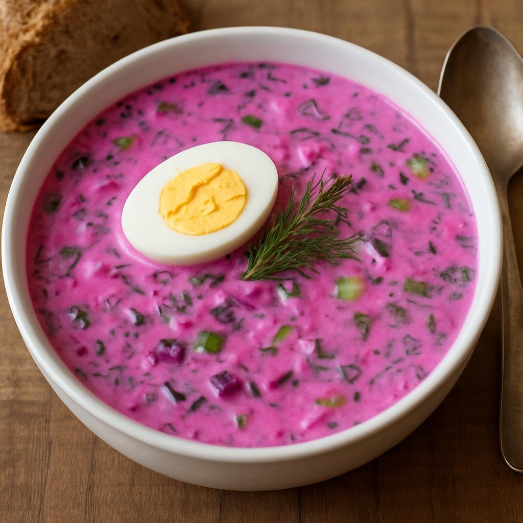Entree: Lithuania – National Cuisine – Šaltibarščiai (Cold beet soup) recipe