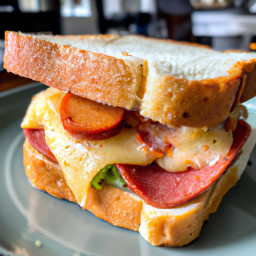 Entrée: United States – Cheesy Spam Breakfast Sandwich recipe