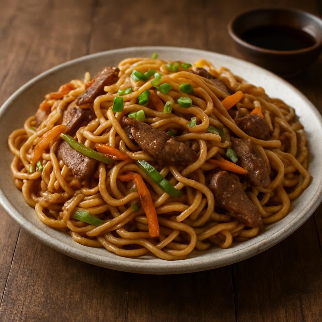 Entree: Mongolia – National Cuisine – Цуйван Tsuivan (Stir-fried noodles) recipe