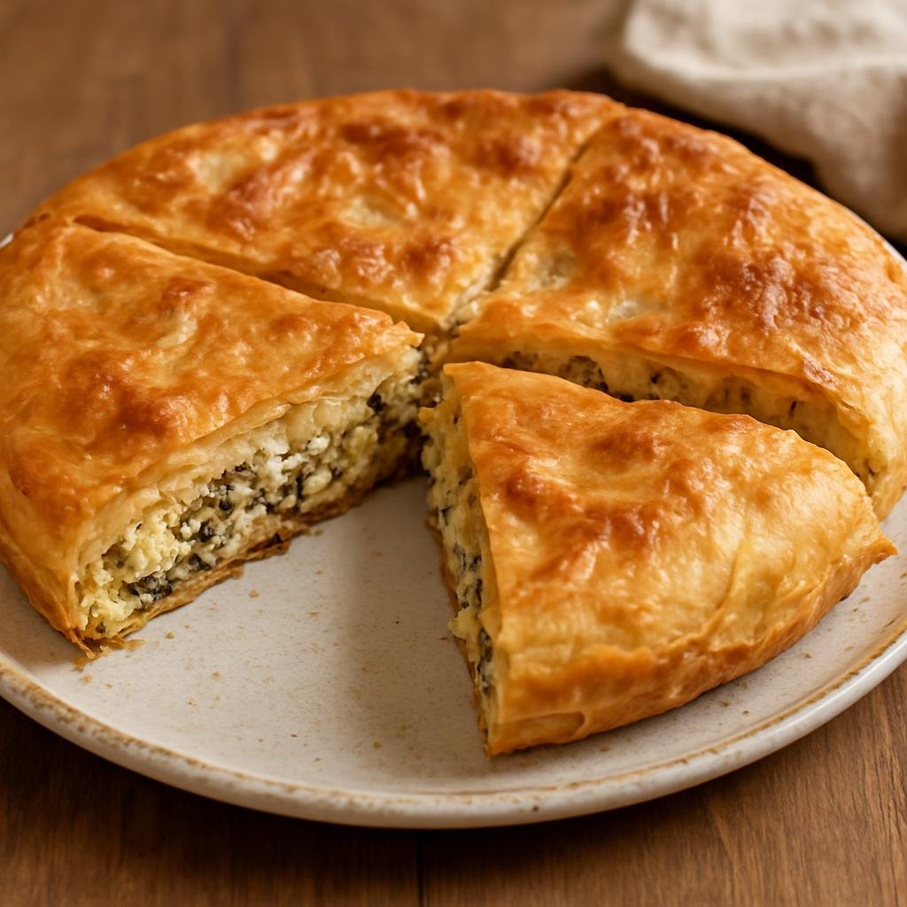 Entree: Albania – Byrek (Filled savory pastry) recipe