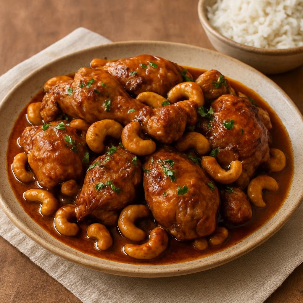 Entree: Haiti – Poul ak Nwa (Chicken with Cashews) recipe