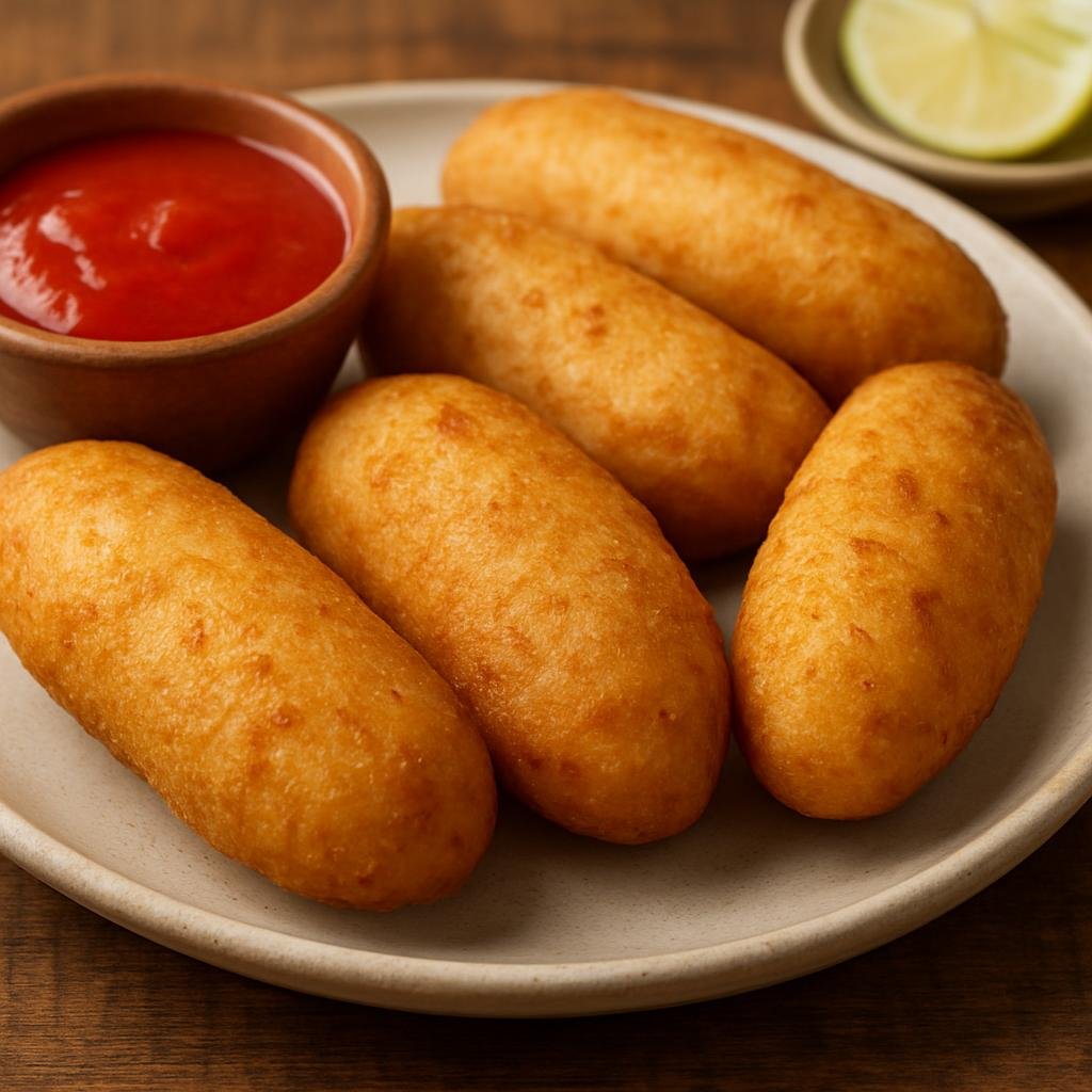 Entree: Panama – Central America – Carimañolas (Fried yuca fritters) recipe