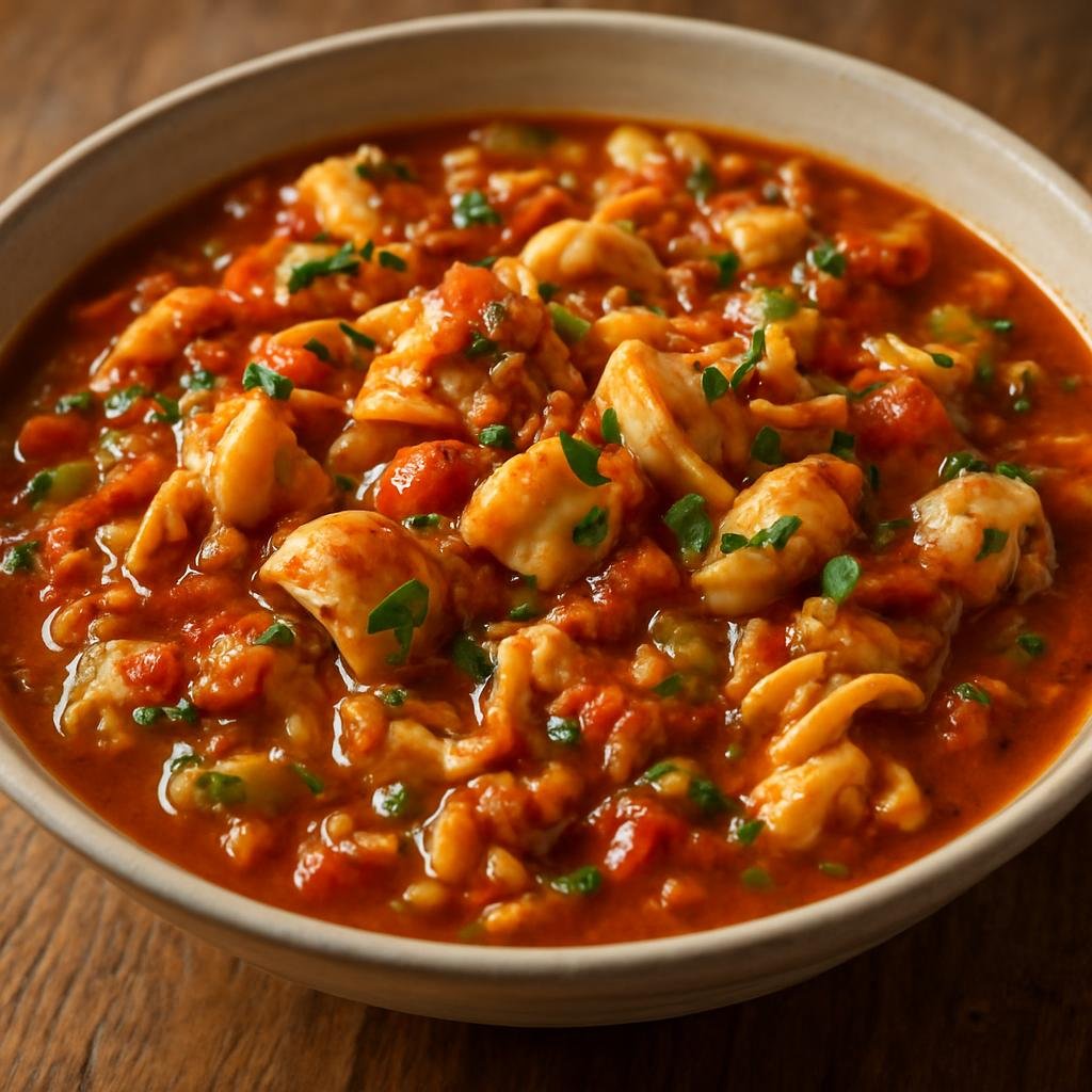 Entree: Turks and Caicos Islands – Conch Creole recipe