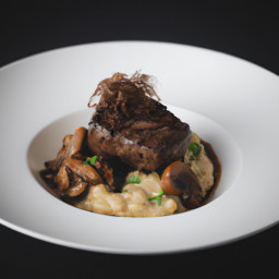 Entrée: United States – Ribeye Steak and Mushroom Risotto recipe