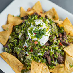 Entrée: Mexico – Nachos de Carne Asada (Carne Asada Nachos) recipe