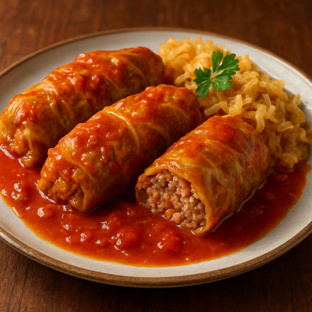 Entree: Hungary – Budapest & Central Hungary – Töltött Káposzta (Stuffed cabbage) recipe