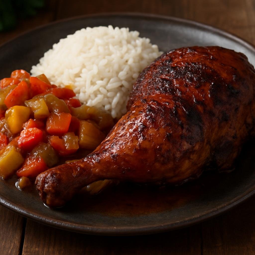 Entree: Guadeloupe – National Cuisine – Poulet Boucané recipe