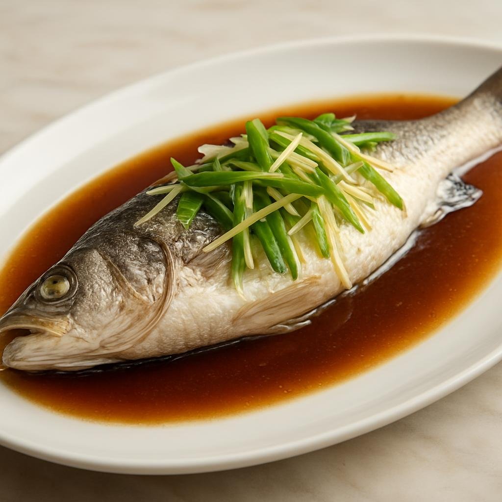 Entree: Hong Kong – National Cuisine – 清蒸魚 ➤ Qīngzhēng yú recipe