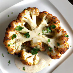 Cauliflower Steaks with Lemon Herb Sauce recipe