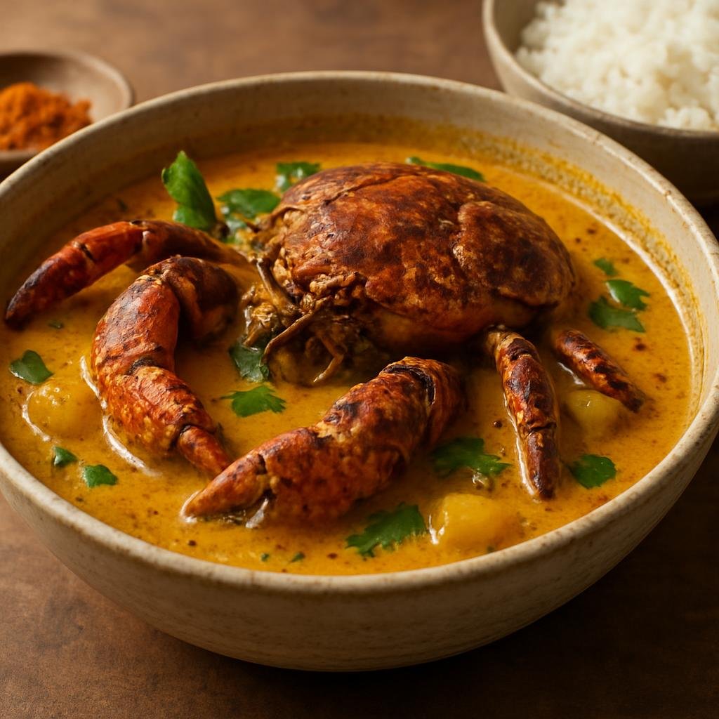 Entree: Solomon Islands – Coconut Crab Curry (Island-style coconut milk curry with fresh crab and warm spices) recipe