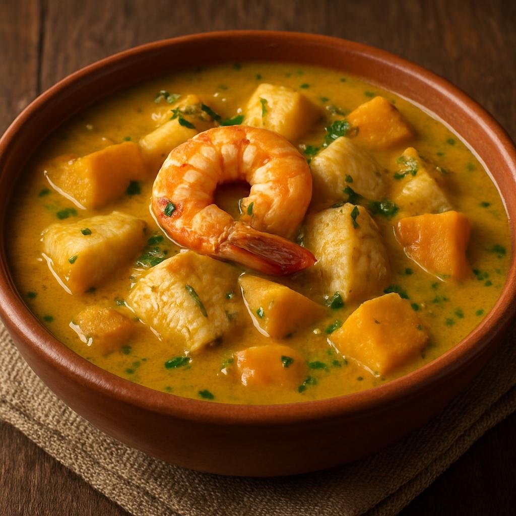 Entree: Costa Rica – Central Culinary Region – Rondón (Coconut-based Caribbean seafood and root-vegetable stew) recipe
