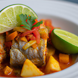 Entrée: Jamaica – Caribbean Butterfish Stew recipe