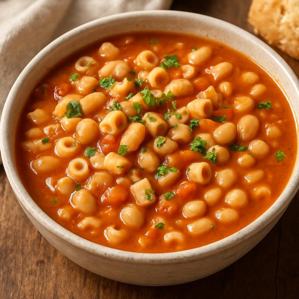 Entree: Holy See (Vatican City State) – Pasta e Fagioli (Hearty Italian pasta and bean stew) recipe