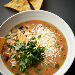 Entrée: Mexico – Sopa De Tortilla Con Pollo (Chicken Tortilla Soup) recipe